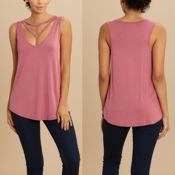 Bellanblue Tops - MINA Relaxed Fit Top - MAUVE